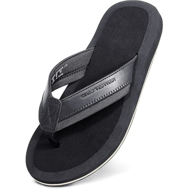 Harvest Land Comfortable Flip Flops for Men Arch Support Thong Sandals ...