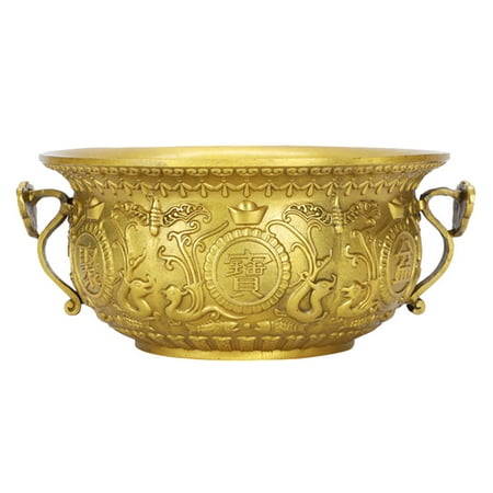 

Office treasure bowl 1PC Creative Adornment Party Gift Temple Offering Golden Sacrificial Bowl