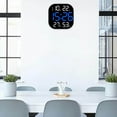 thumbnail image 2 of facefd Digital Wall Clock Temp Date Week Display Large Screen Adjustable Brightness Blue, 2 of 8