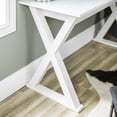 thumbnail image 3 of Manor Park Modern X Computer Desk - Multiple Finishes, 3 of 6