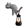 thumbnail image 2 of Cat Bookshelf Lamp 3D Printed Black Cat Night Light Featuring Matte Gray Finish & Warm Ambient Glow, Cat Desk Accessories & Office Decor for Men for Cozy Reading, Unique Cat Lover, 2 of 6