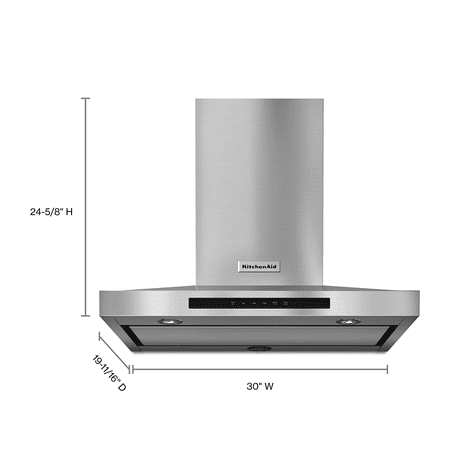 KitchenAid - 30" Convertible Range Hood - Stainless Steel