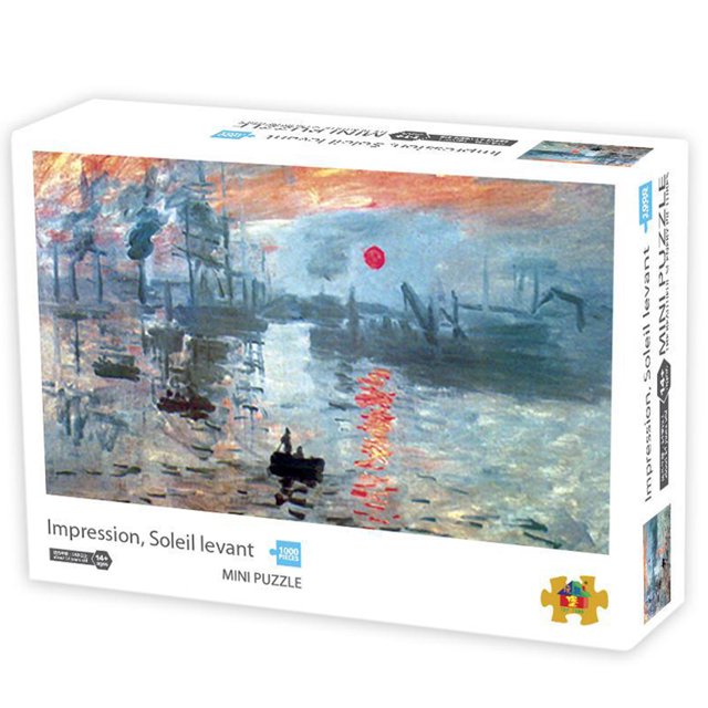 Amyove 1000 PCS Mini Puzzles Painting Challenge Paper Puzzles DIY Decompression Toy