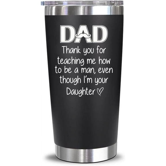 Gifts For Dad From Daughter - Dad Birthday Gift - Dad Gifts From Daughter - Fathers Day Giftss For Dad, Husband, Men - Best Dad Bday Present Idea For Father From Daughter, Wife - 20 Oz Tumbler
