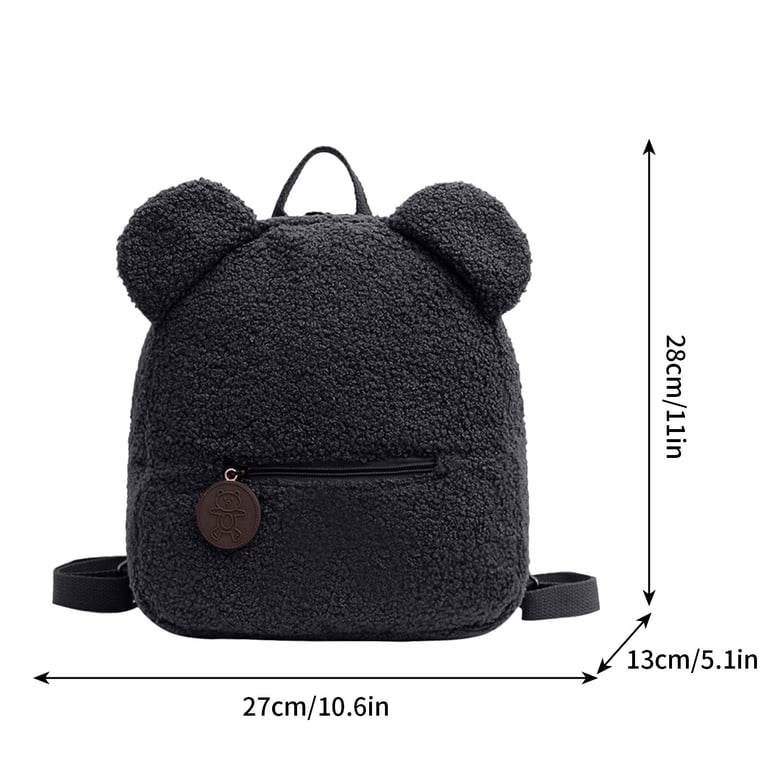 fuzzy black mini backpack Widow Harness Bunny Keep your essentials close in the Nike Faux Fur Mini Backpack Black Cat Fuzzy Friend Mini