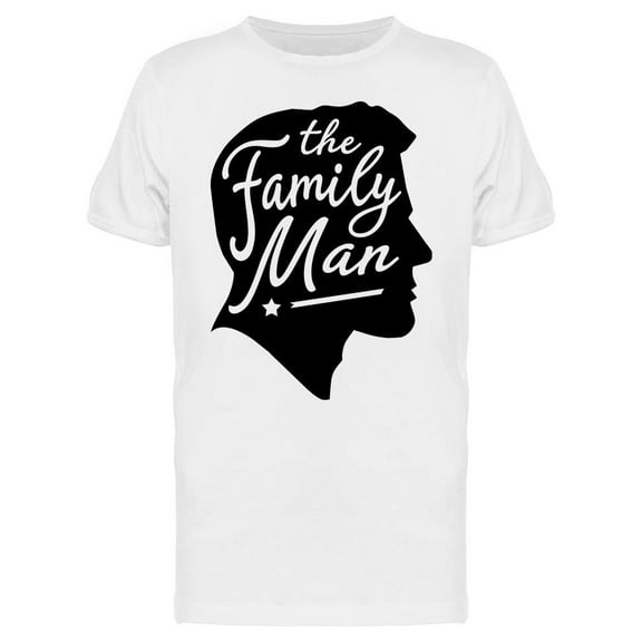 The Family Man Dad Silhouette T-Shirt Men -Image by Shutterstock, Male 3X-Large