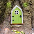 thumbnail image 2 of Wdftyju Madera miniatura hada enana ventana puerta árbol patio gnomo escultura (4 piezas) Wdftyju 5qj3ey9xx3jf5mz4, 2 of 9