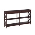 thumbnail image 4 of Convenience Concepts Oxford 2 Drawer 60 inch Console Table with Shelves, 4 of 4