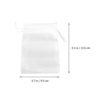 thumbnail image 2 of 10pcs Linen Jute Bag Jewelry Pouch Drawstring Gift Bags (White), 2 of 6