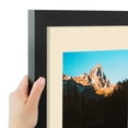 thumbnail image 6 of ArtToFrames 15x18" Matted Picture Frame with 11x14" Single Mat Photo Opening Framed in 1.25" Satin Black and 2" Alabaster Mat (FWM-3926-15x18), 6 of 8
