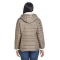 thumbnail image 2 of Women's Weathercast Hood Sherpa-Lined Puffer Jacket Color: Seawater Size: LARGE, 2 of 4