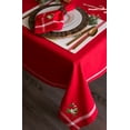 thumbnail image 3 of DII Red Embroidered Corner With Border Tablecloth Set, 3 of 11