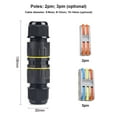 thumbnail image 3 of Labymos IP68 Waterproof Junction Box Outdoor Electrical Cable Connector External Cord Boxes Self-locking Quick Plug, 3 of 8