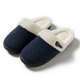 thumbnail image 4 of Akiihool Womens House Slippers Slippers for Women Soft Winter House Shoes Indoor and Outdoor (Navy,10), 4 of 5
