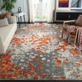 thumbnail image 3 of SAFAVIEH Monaco Driskoll Abstract Area Rug, Grey/Orange, 8' x 10', 3 of 6