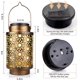 thumbnail image 5 of Farol solar, farol exterior, farol solar jardín exterior, farol solar exterior, farolillos exteriores IP65 resistente al agua, decoración solar de jardín para fiesta, patio, césped [Clase de eficiencia energética A+++] brillar Electrónica, 5 of 5