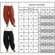 thumbnail image 3 of Ladies Cotton Linen Harem Wide Leg Pants Casual Vintage Pants Apricot 4XL, 3 of 3