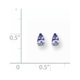 thumbnail image 2 of Finest Gold 14K White Gold Tanzanite Earrings, 2 of 4