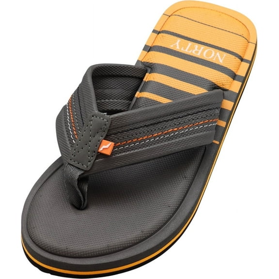 Norty Men's Memory Foam Footbed Sandals - Casual for Beach, Pool, Shower