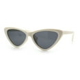 thumbnail image 5 of Womens Triangle Gothic Fashion Cat Eye Plastic Retro Sunglasses Ivory - Black, 5 of 8
