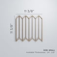 thumbnail image 2 of Ekena Millwork 11 3/8"W x 11 3/8"H x 3/8"T Small Conroe Decorative Fretwork Wood Wall Panels, Wood (Paint Grade), 2 of 10