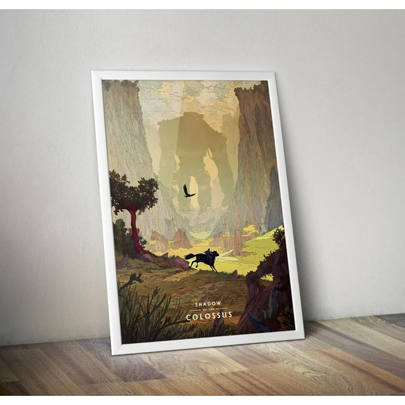 Miluva Shadow Of The Colossus Gaming Poster Gaming Artwork Gaming Decor Video Game Poster Gaming Gift Video Game Print Gaming Prints Decor For Living Room Bedroom, 8x12 UNFRAMED