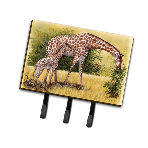 Giraffes by Daphne Baxter Leash or Key Holder