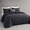 Black Pinch Pleat-Palatial King, variant on Black Pinch Pleat Palatial King Goose Down Comforter, 600 Thread Count Egyptian Cotton Cover