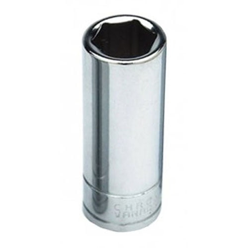 Chrome Spark Plug Socket, 1/2"" Drive, 13/16"", 6 Point, Deep
