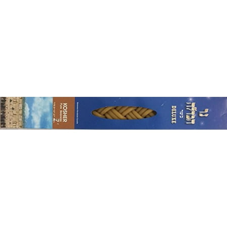 Flat Havdalah Candle - Deluxe Beeswax Havdalah Candle Kosher Pure Beeswax.