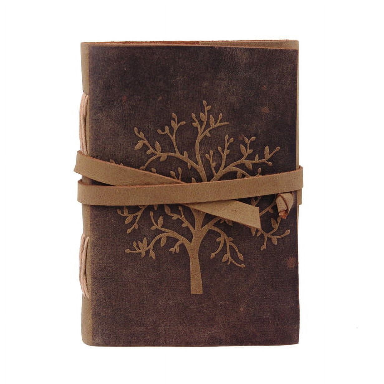 Leather Journal Tree of Life-Leather Journal Antique Paper-Embossed Tree Leather Sketchbook - For Drawing Sketching and Writing 100 Sheets/200(counting both sides)