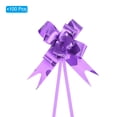 thumbnail image 3 of Unique Bargains 3.3inch Pull Bows Gift Wrapping Pull Bow Heart Pattern Baskets Present Bows Ribbon Purple 100 Pcs, 3 of 6