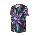thumbnail image 6 of Fotbe Colored Abstract Baseball Jersey Shirt for Men and Women, Casual Short Sleeves Button Down T-Shirt-XX-Large, 6 of 9