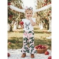 thumbnail image 5 of BemeyourBBs 2Pcs Newborn Baby Girl Deer Hunting Clothes Summer Camouflage Outfits Short Sleeve Reindeer Embroidery Romper Camo Print Pants Set Headband, 5 of 9