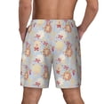 thumbnail image 4 of Goofa Butterfly Flower Printed Men's Swim Trunks Board Shorts Quick Dry Mens Swimming Trunks with Compression Liner,Breathable Fit Hawaii Beach Shorts-, 4 of 9