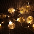 thumbnail image 3 of LINLIN Bulb String Lights, 20 LEDs Clear Bulb Lights Battery Operated Hanging Lights,LED Edison Bulb Fairy Lights Patio,Café Bars,Garden Bedroom Wedding Party Indoor Outdoor Decor, 3 of 9