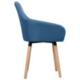 thumbnail image 2 of vidaXL Dining Chairs 2 pcs Blue Fabric, 2 of 4