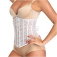 thumbnail image 3 of Fjofpr Sale White Corset Tops for Women Fashion Women's Plus Size Button Lace Boned Corsets Shapewear Outfit Solid Sexy Underwear Shapewear, 3 of 6