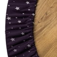 thumbnail image 4 of Ambesonne Unicorn Emoji Fitted Round Tablecloth, Animal Face Fantasy, 45"- 56" Diameter, Dark Purple White, 4 of 4