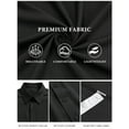 thumbnail image 6 of RICHCOIN Short Sleeve Mens Dress Shirts Casual Solid Shirts for Men Button Down Business Shirt, 6 of 7