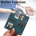 thumbnail image 5 of Mantto Design for Samsung Galaxy A13 4G PU Leather Wallet Phone Case with Kickstand Card Holder Slots Metal Ring Double Magnetic Clasp Back Flip Folio Protective Cover for Women Men,Green, 5 of 10