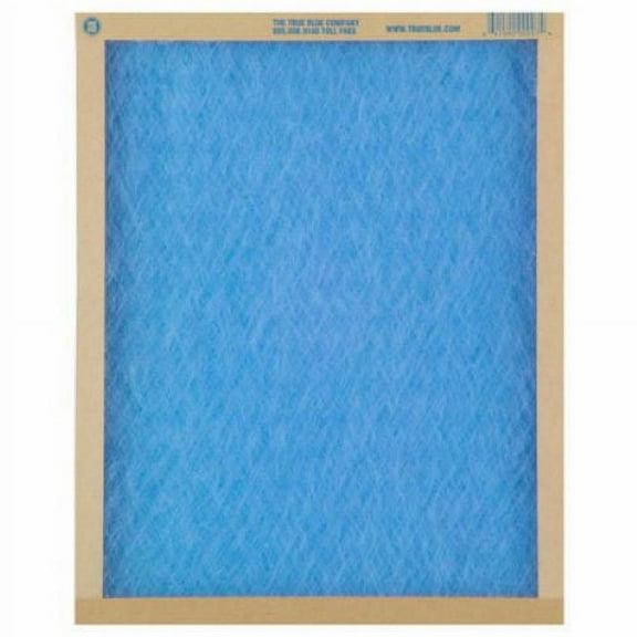 True Blue 118361 18" x 36" x 1" Flat Panel Spun Fiberglass Disposable Furnace Air Filter MERV 2 - Quantity of 12