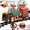 thumbnail image 3 of VKZON Remote Control Train Set,Lights And Sounds Railway w/ Steam Locomotive Engine Rechargeable Electric Train Toy, RC Cargo Cars For Age 3 4 5 6 + Kids Boys Girls, 3 of 6