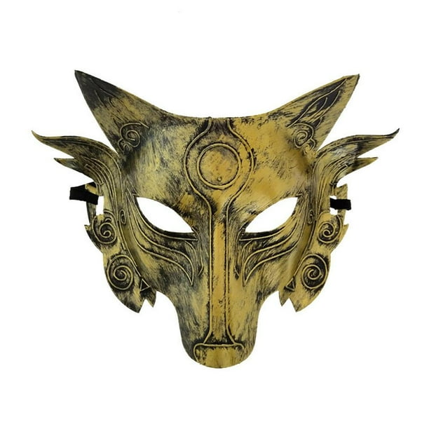 Máscara de media cara, máscara protectora , máscara ideal para Halloween, cosplay, fiesta de disfraces y accesorios de película