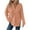 #963 Beige, variant on Felirenzacia Hoodies for Women Waffle Knit Long Sleeve Drawstring Button V Neck Casual Pullover Sweatshirt Hooded Tops