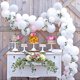 thumbnail image 5 of NUOLUX 100pcs 12 Inch Bright Color Latex Metallic Balloons (White), 5 of 5
