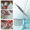 thumbnail image 5 of The A2zscilab Tweezers – 4.75 inches Long – Smooth Tapering Tip with a Straight Point – Made of Stainless Steel - Precision Tools 3 Pcs, 5 of 5