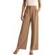 thumbnail image 3 of LELEBEAR Los pantalones de pierna ancha a medida sin esfuerzo, pantalones largos rectos de pierna ancha para mujer, cintura alta, 3 of 5