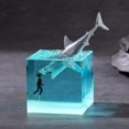 thumbnail image 4 of Micro Landscape Ocean Whale Night Light Trendy Birthday Gift Home Decoration Entryway Desktop Living Room Resin Ornament, 4 of 11