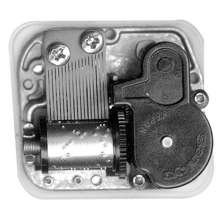Sankyo Square White Music Boxes, 2.125 Sankyo Square White Music Boxes, 2.125